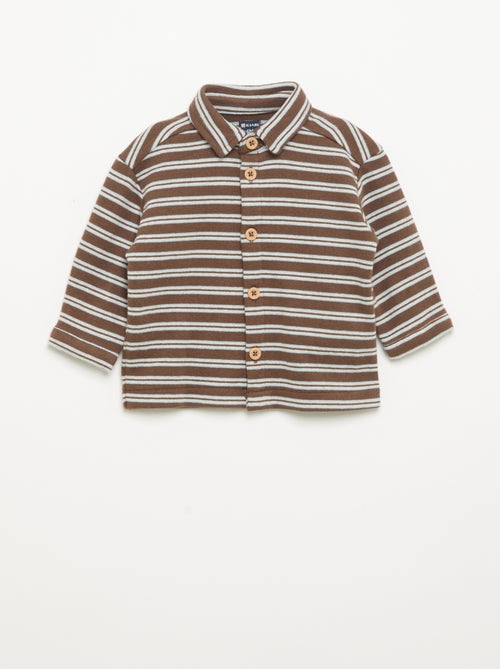 Long-sleeved striped shirt - Kiabi