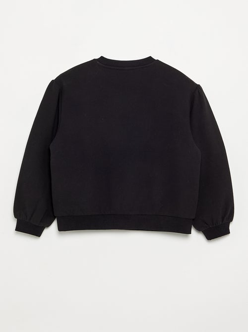 Long-sleeved sweatshirt with bow - Kiabi