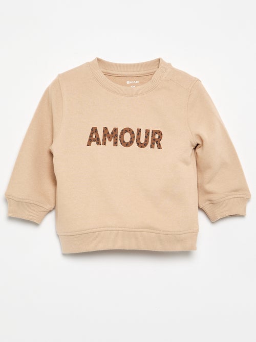 Long-sleeved sweatshirt with print - Kiabi Long-sleeved sweatshirt with print - Kiabi