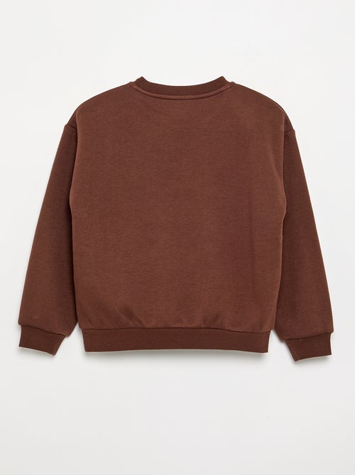 Long-sleeved sweatshirt with print - Kiabi