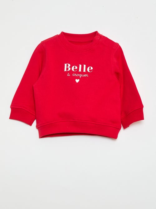 Long-sleeved sweatshirt with print - Kiabi