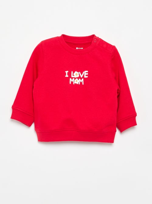 Long-sleeved sweatshirt with print - Kiabi Long-sleeved sweatshirt with print - Kiabi