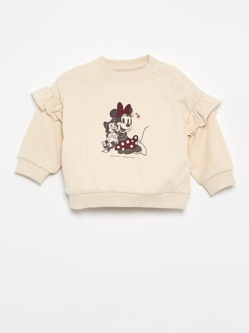 Long-sleeved sweatshirt with shoulder ruffles - Kiabi