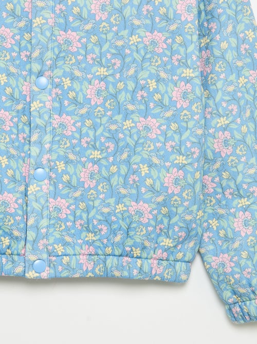 Long-sleeved sweatshirt with snap-button front - Kiabi