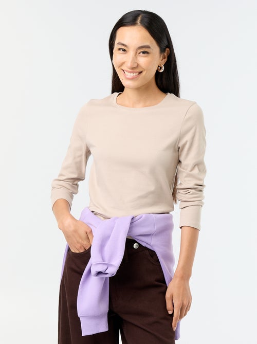 Long-sleeved T-shirt - Kiabi Long-sleeved T-shirt - Kiabi