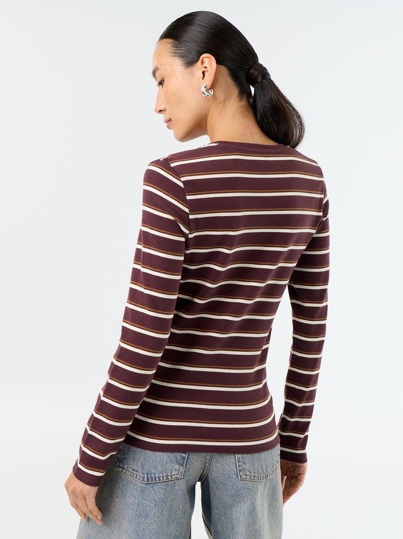 Long-sleeved T-shirt Red - Kiabi