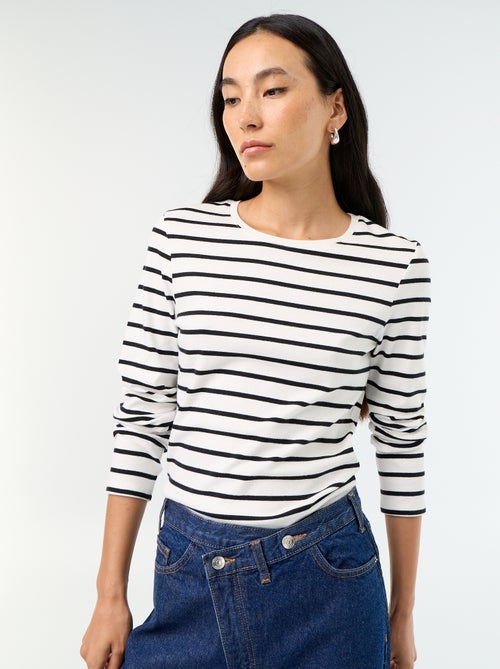 Long-sleeved T-shirt - Kiabi Long-sleeved T-shirt - Kiabi