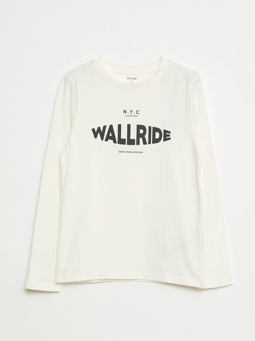 Long-sleeved T-shirt with cute print - Kiabi