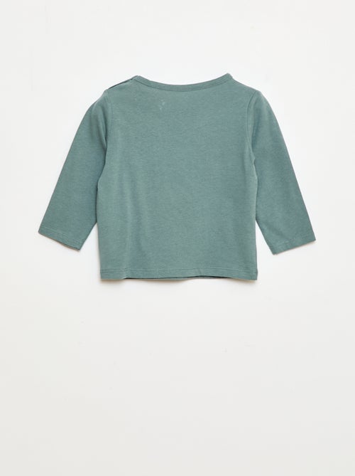 Long-sleeved T-shirt with fun graphic - Kiabi
