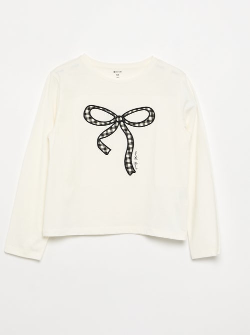 Long-sleeved T-shirt with graphic - Kiabi