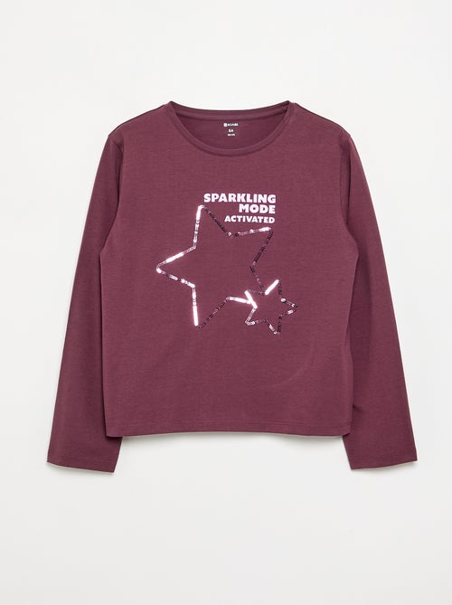 Long-sleeved T-shirt with graphic - Kiabi