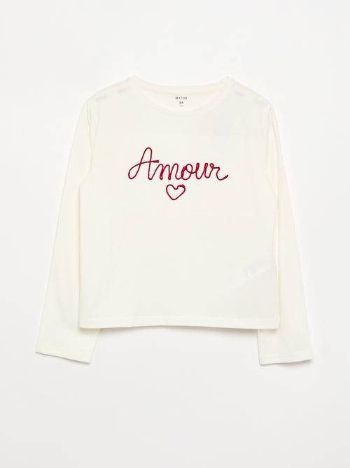 Long-sleeved T-shirt with graphic - Kiabi