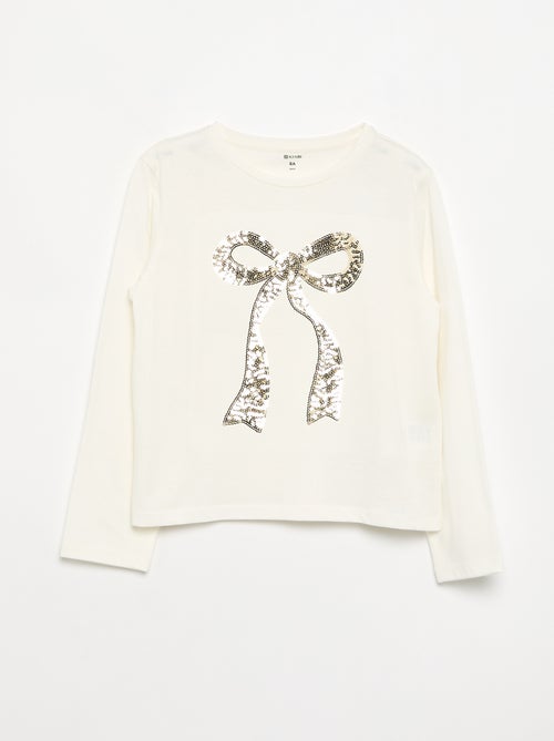 Long-sleeved T-shirt with graphic - Kiabi