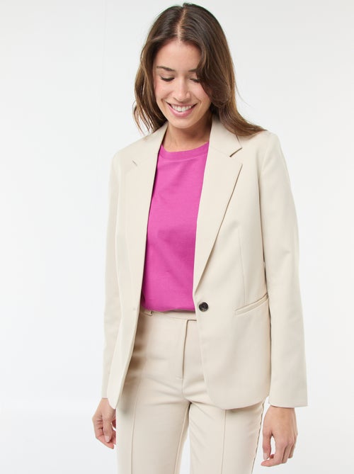 Long-sleeved tailored jacket - Kiabi