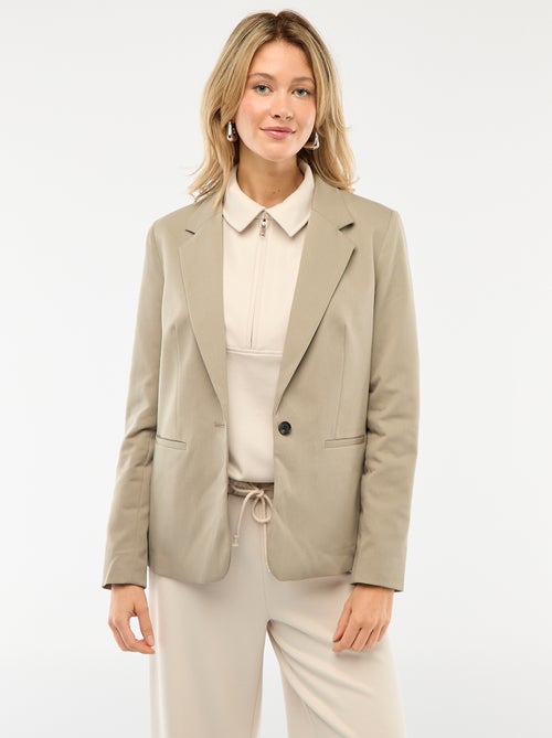Long-sleeved tailored jacket - Kiabi