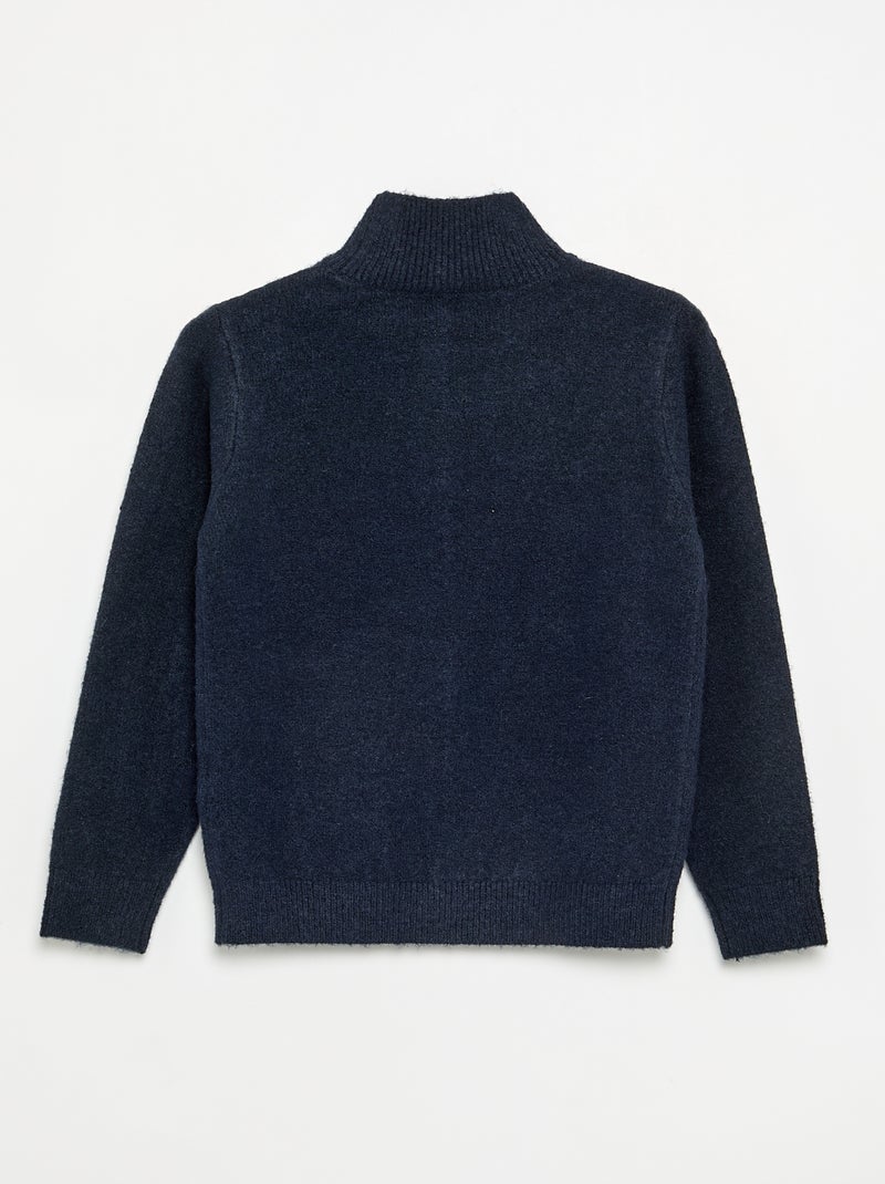 Long-sleeved turtleneck sweater Blue - Kiabi