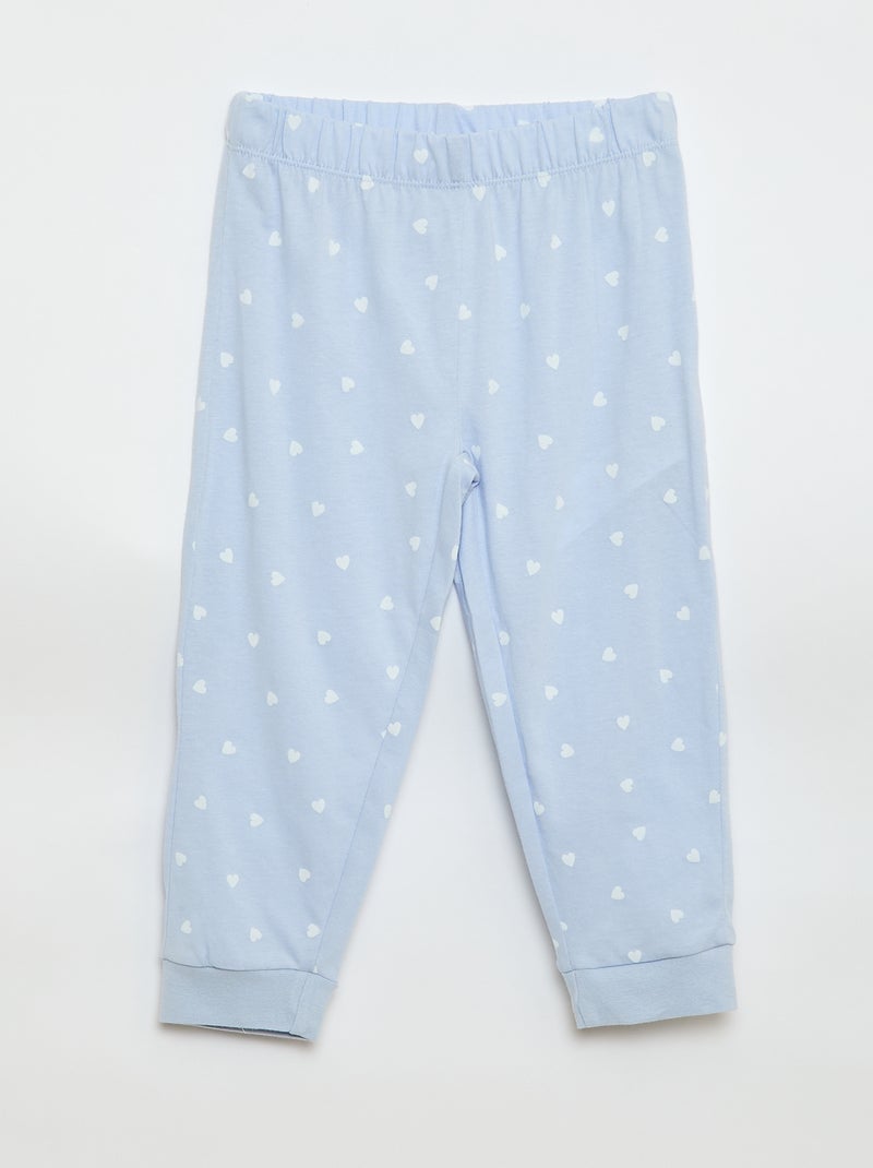 Long 'Stitch' 'Disney' Pajama Set - 2 Pieces Blue - Kiabi