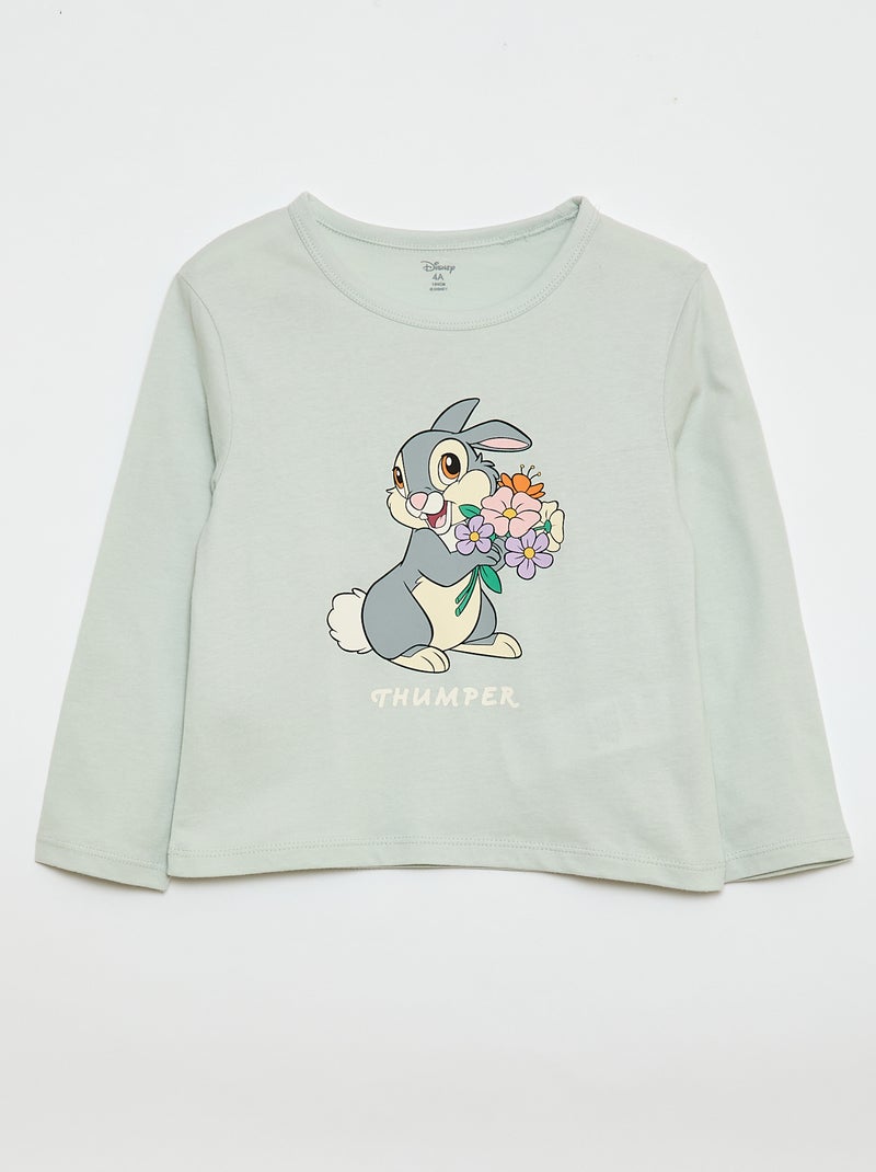 Long 'Stitch' 'Disney' Pajama Set - 2 Pieces Green - Kiabi