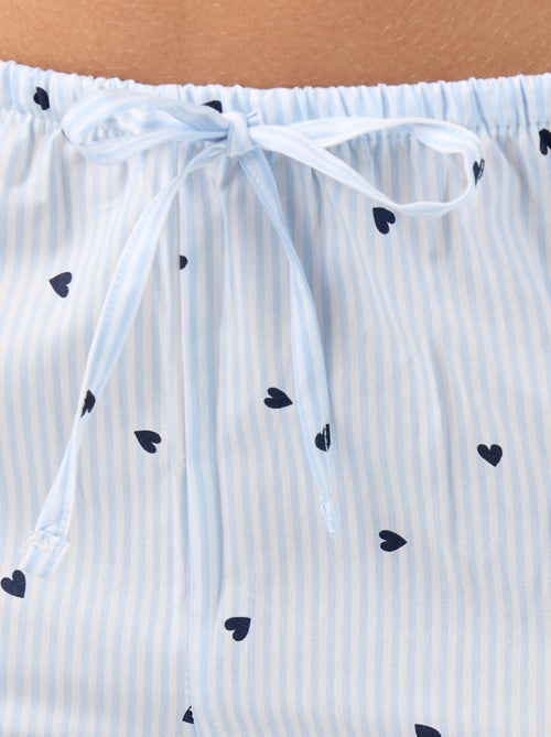 Long "Stitch" pajamas - 2 pieces - Kiabi