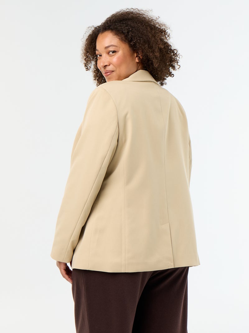 Long tailored jacket Beige - Kiabi