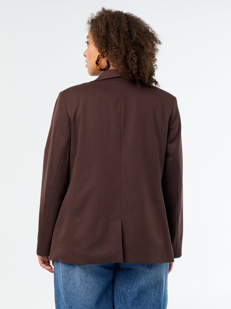 Long tailored jacket Brown - Kiabi