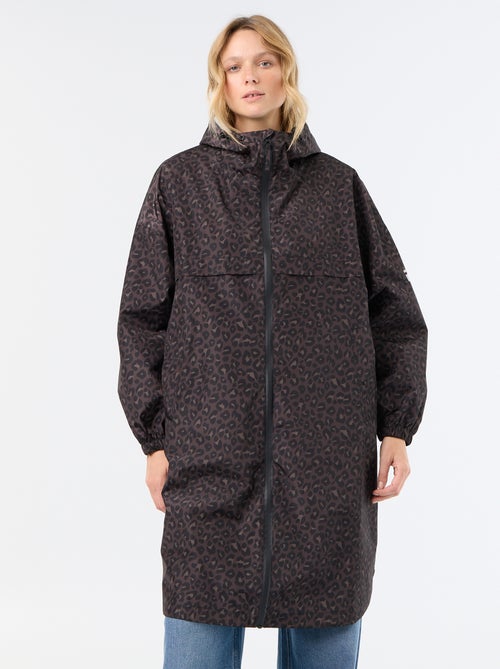 Long Water-Repellent Hooded Parka - Kiabi