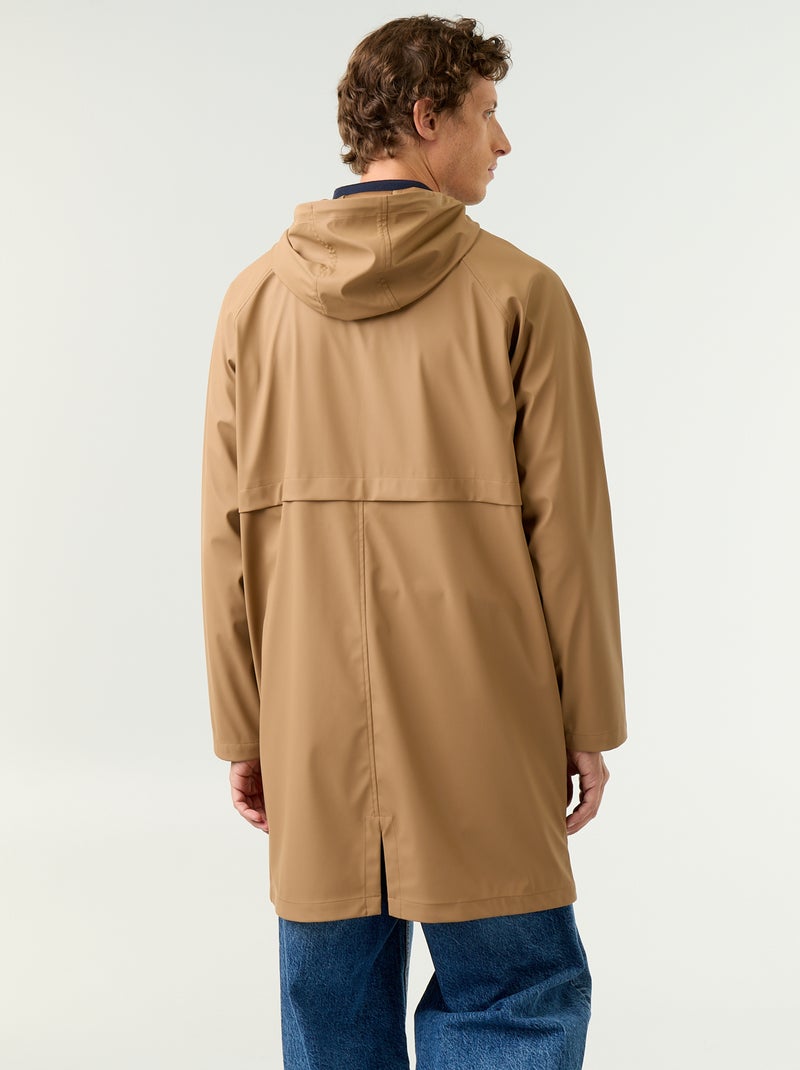 Long Waterproof Parka Beige - Kiabi