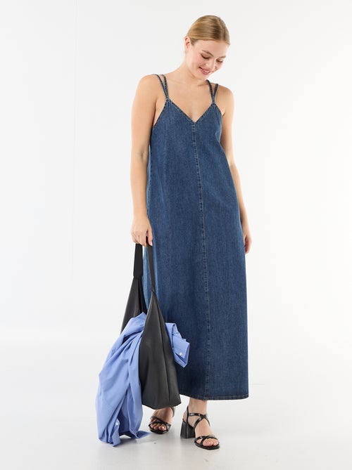 Longline Denim Dress - Kiabi