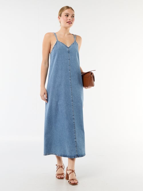 Longline Denim Dress - Kiabi