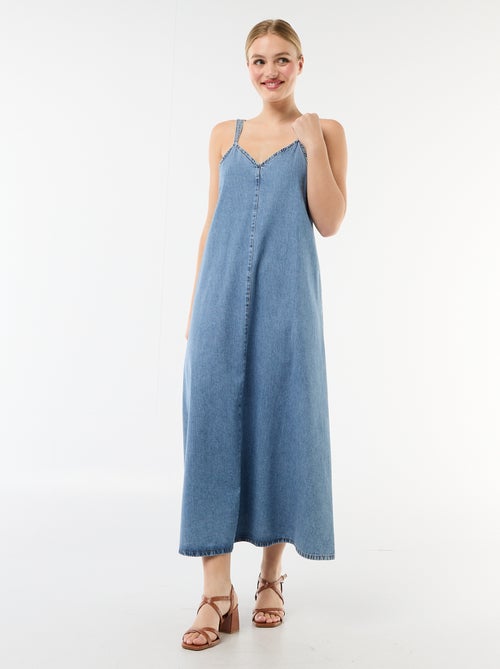 Longline Denim Dress - Kiabi