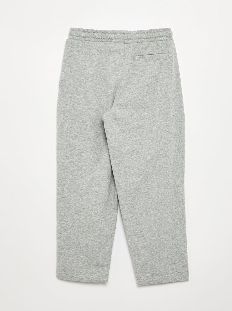 Loopback Fleece Pants - Comfortable Fit Grey - Kiabi
