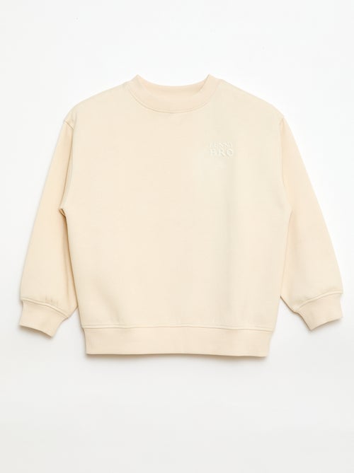 Loose-fit "Brother" Motif Sweatshirt - Kiabi