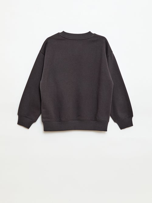Loose-fit "Brother" Motif Sweatshirt - Kiabi