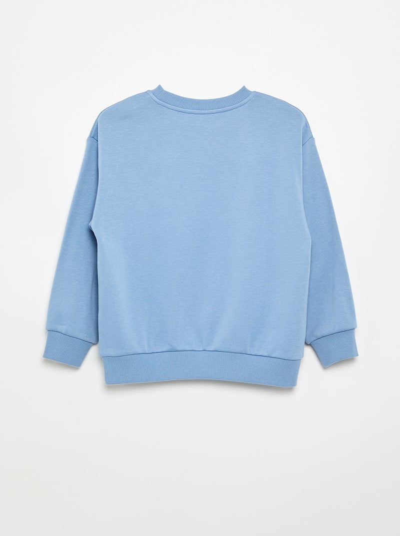 Loose fit fleece sweatshirt Blue - Kiabi