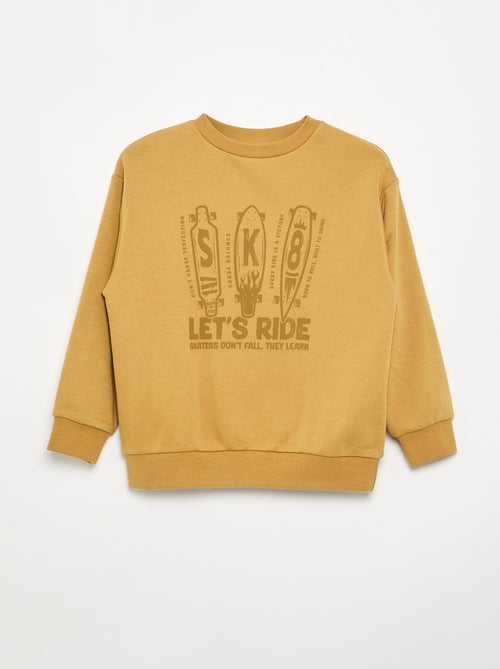 Loose-fit fleece sweatshirt - Kiabi