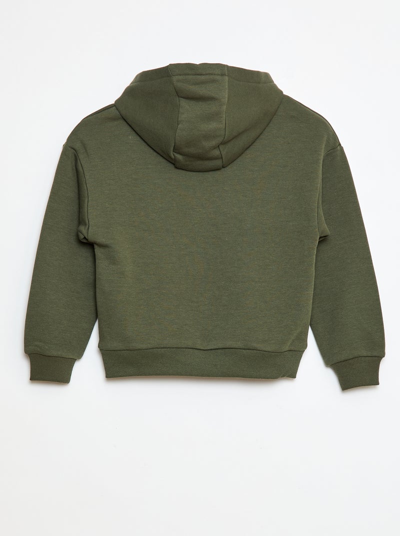 Loose-fit hoodie Green - Kiabi