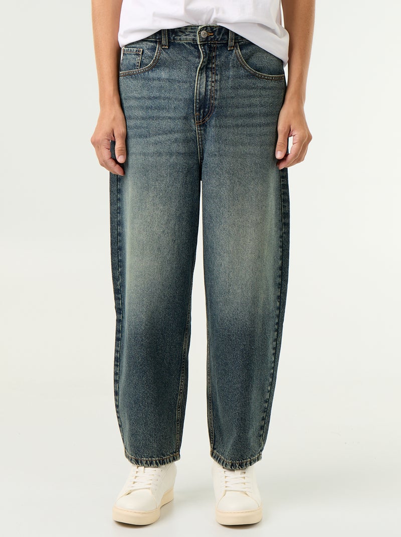 Loose Fit Jeans mit 5 Taschen Blau - Kiabi