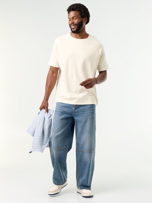 Loose Fit Jeans mit 5 Taschen - Kiabi Loose Fit Jeans mit 5 Taschen - Kiabi