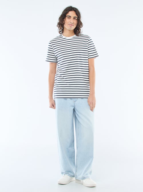 Loose Fit Jeans mit elastischem Bund - Kiabi