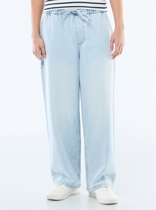 Loose Fit Jeans mit elastischem Bund - Kiabi