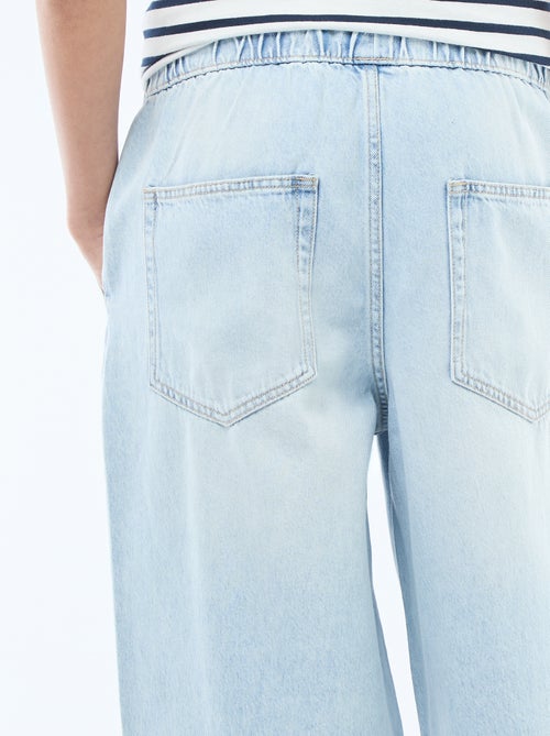 Loose Fit Jeans mit elastischem Bund - Kiabi