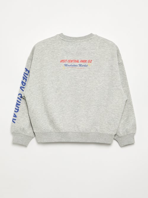 Loose-fit Printed Sweatshirt - Kiabi