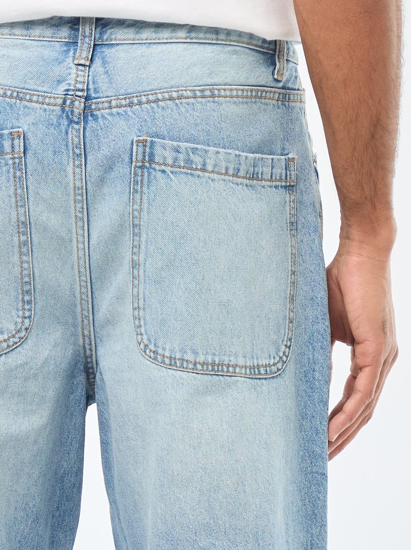 Loose Fit / Relaxed Fit Jeans mit 5 Taschen Blau - Kiabi