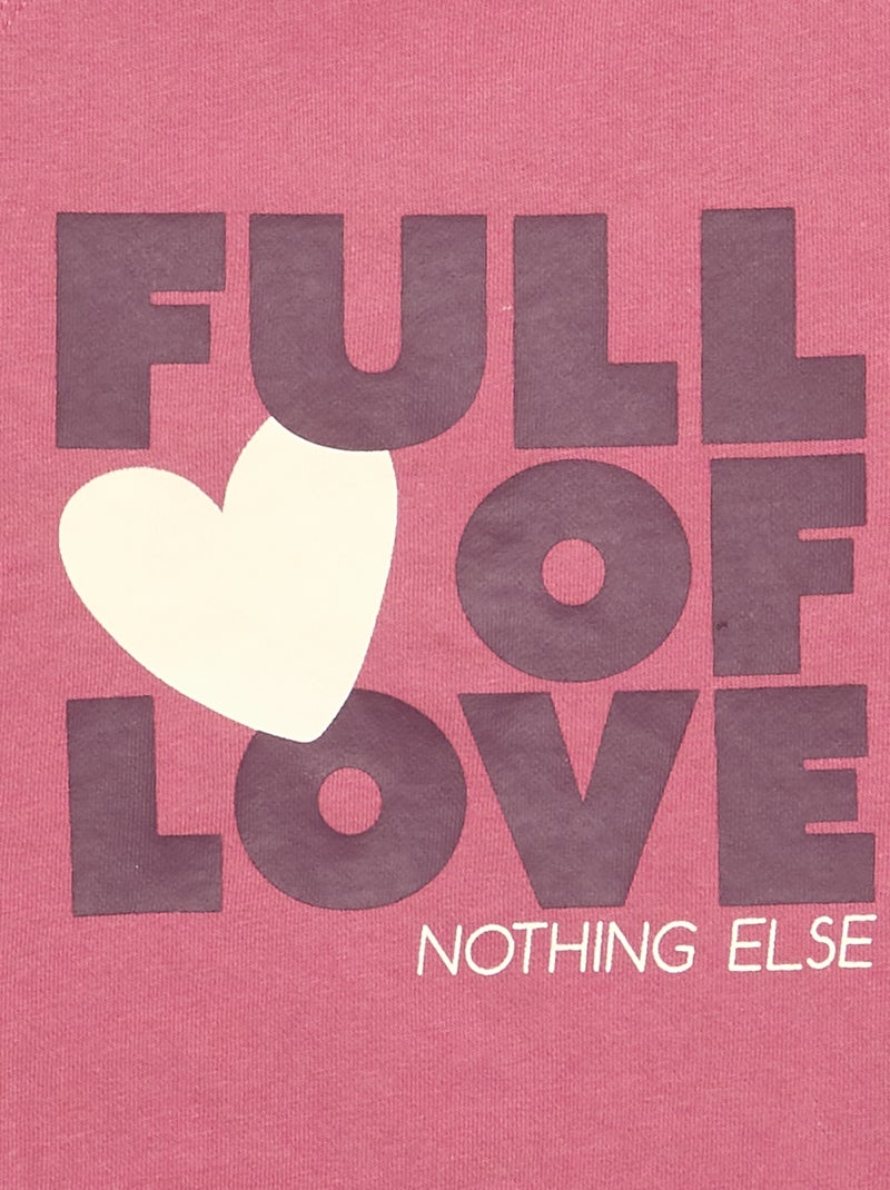 Loose fit short-sleeved T-shirt Pink - Kiabi