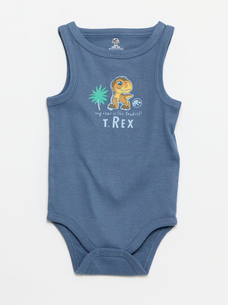 Lot 2 bodies débardeurs 'Jurassic World' Blanc - Kiabi