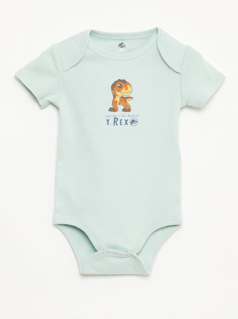 Lot 2 bodies 'Jurassic World' Vert - Kiabi