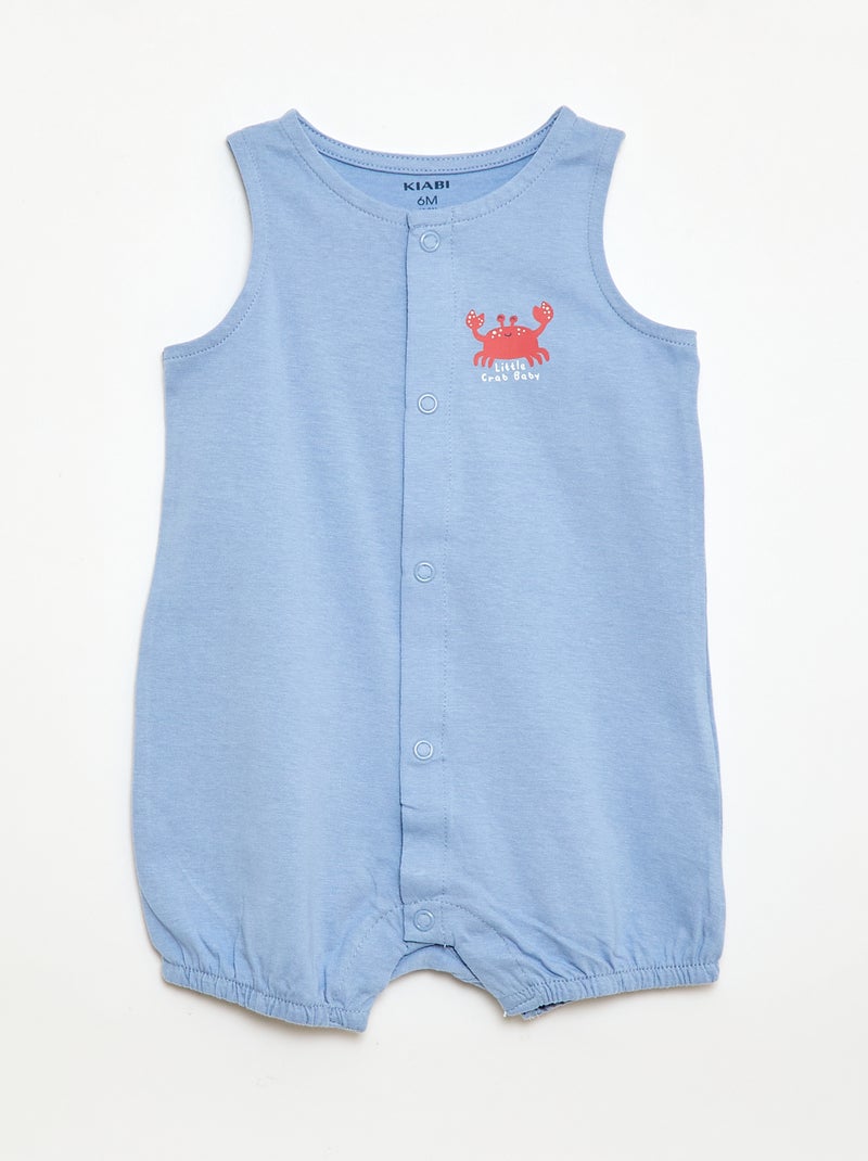 Lot 2 dors bien légers à ouverture pressionnée Bleu - Kiabi