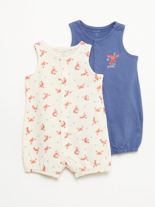 Lot 2 dors bien légers à ouverture pressionnée - Kiabi