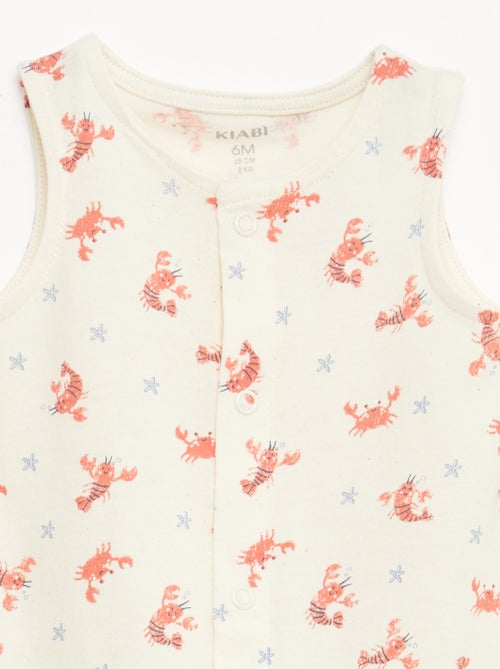 Lot 2 dors bien légers à ouverture pressionnée - Kiabi