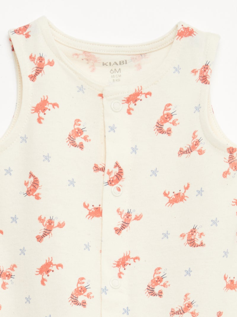 Lot 2 dors bien légers à ouverture pressionnée Bleu - Kiabi